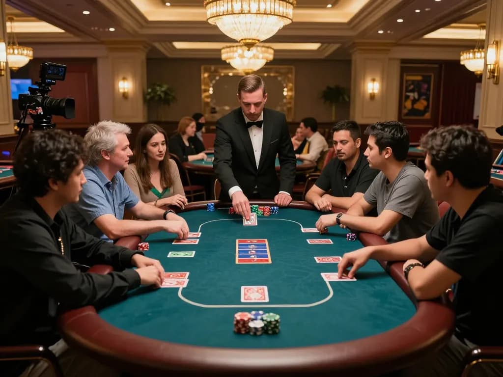 Experience intense poker action at https://123bz.uk.net/ with players competing for big wins in a luxurious casino environment