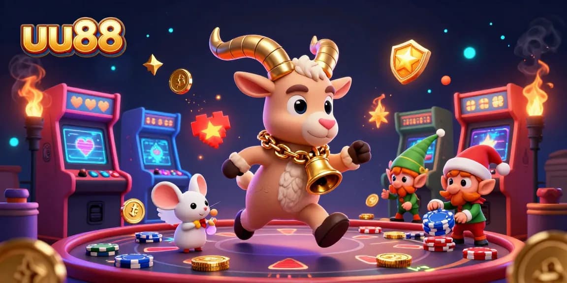 Experience thrilling gaming at uu88's vibrant holiday-horror casino with magical elements and dynamic characters.
