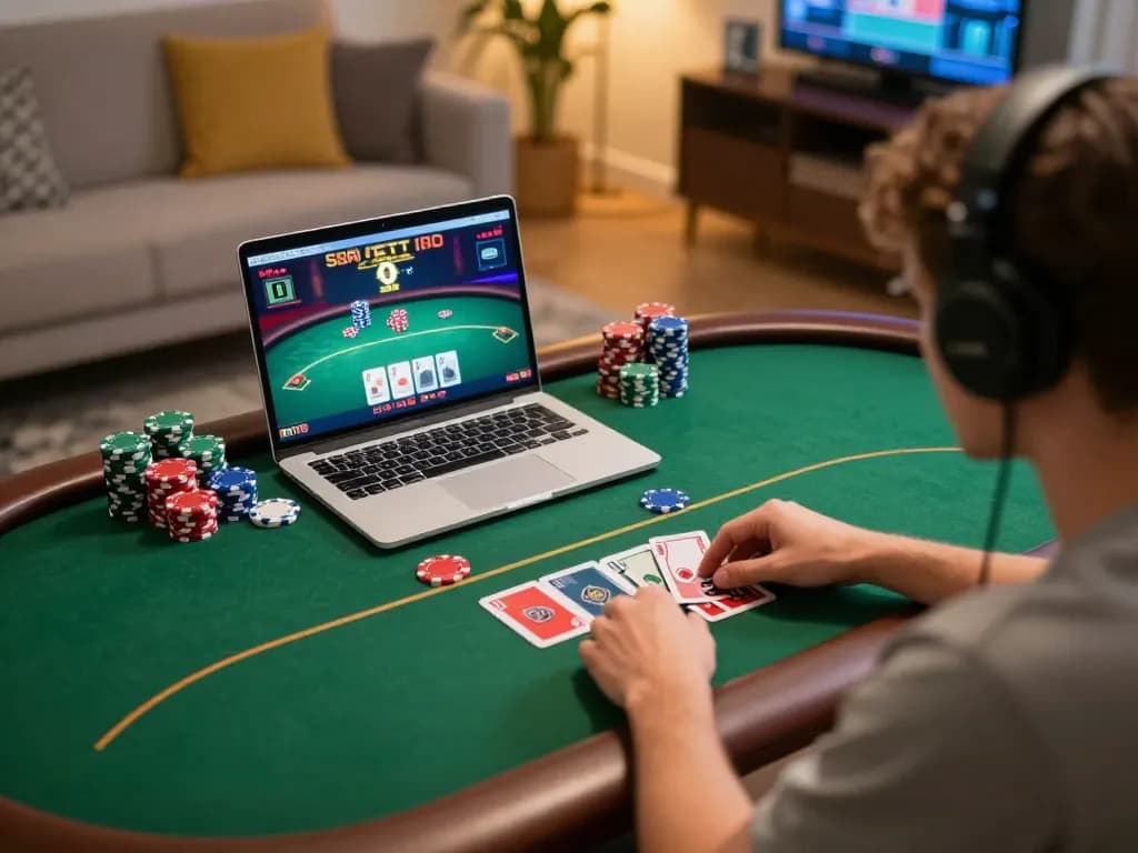 Engaged player strategies in online poker gameplay at home for 79 số đỏ
