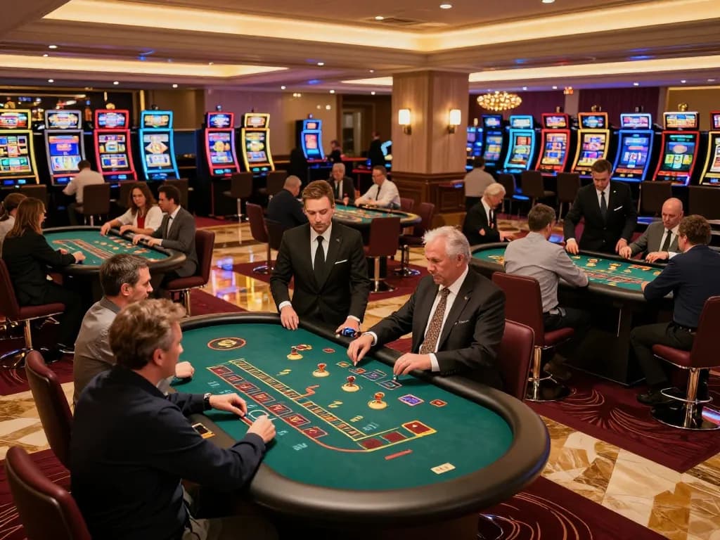 Players at blackjack tables strategizing their bets in a luxury casino setting with SC88 atmosphere.