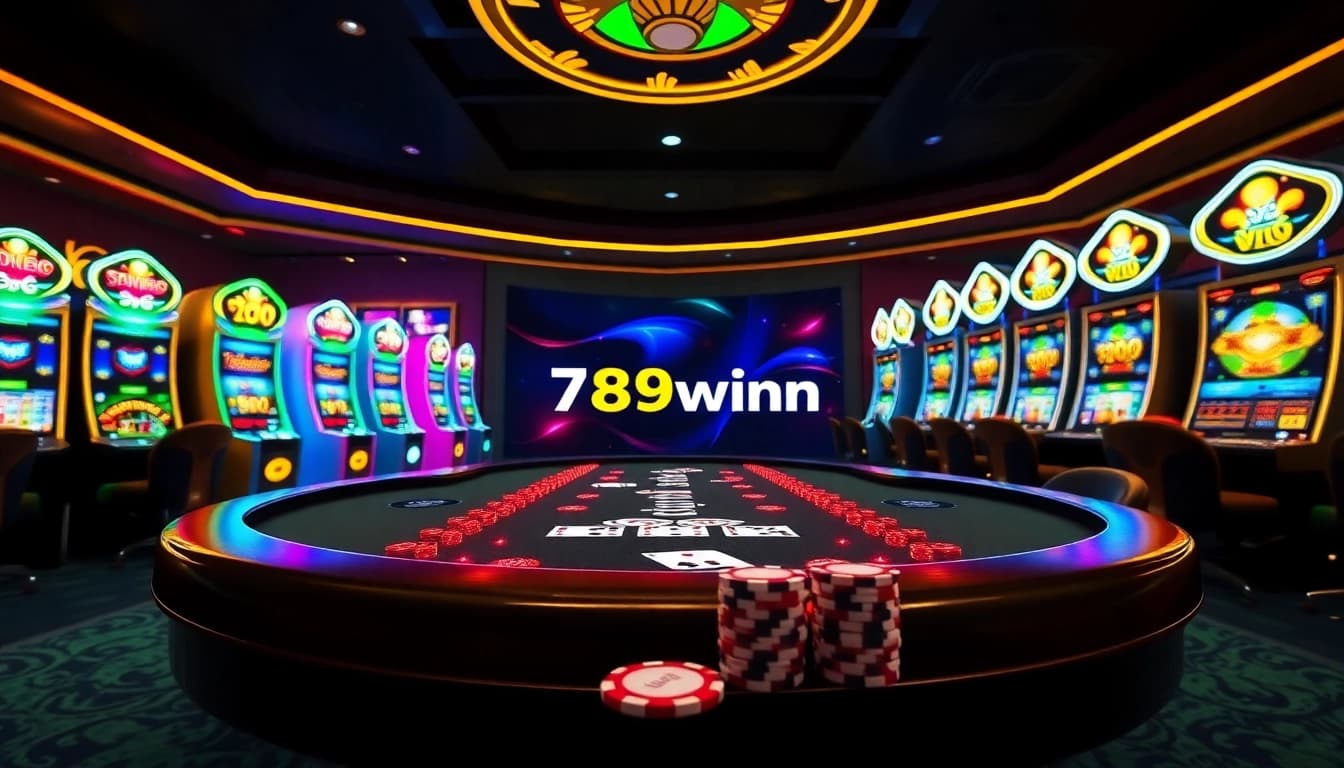 Experience the thrill of betting at 789winn with vibrant casino visuals and engaging gameplay elements.