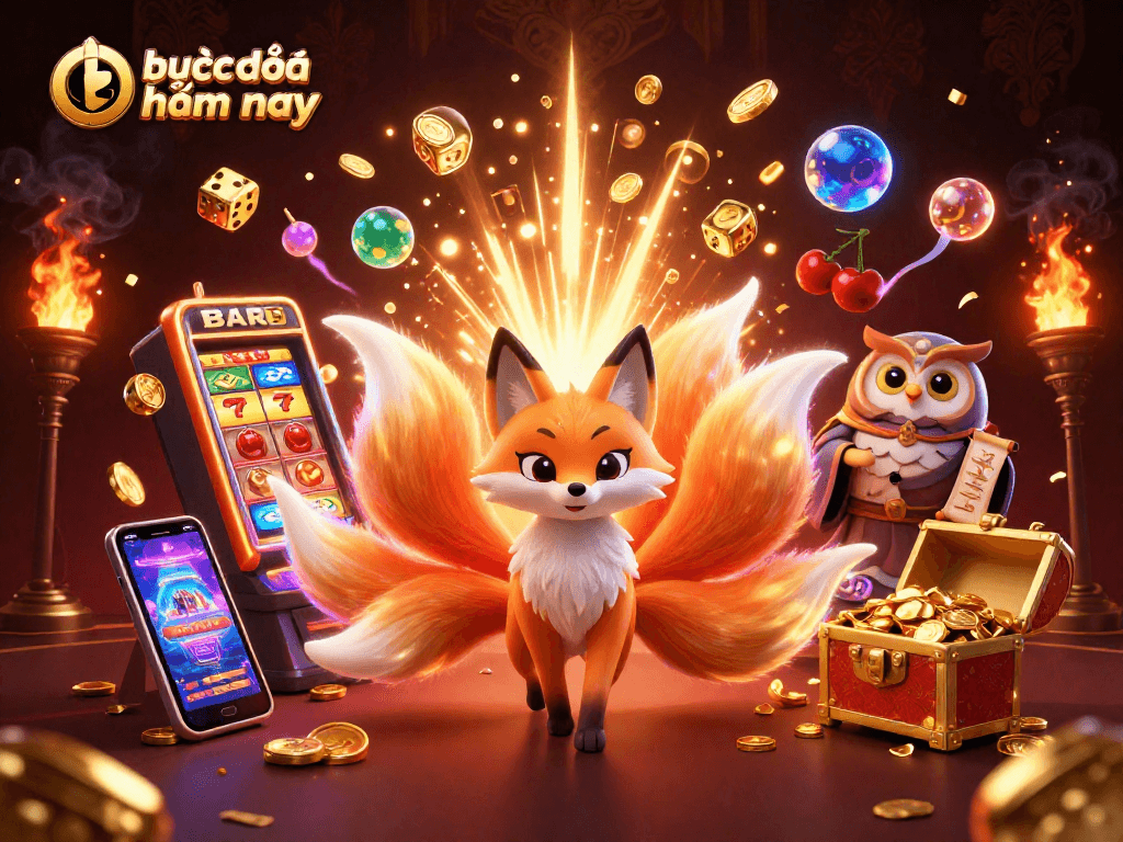 Watch the thrilling action of trực tiếp bóng đá hôm nay with colorfully illuminated characters and dynamic casino elements.