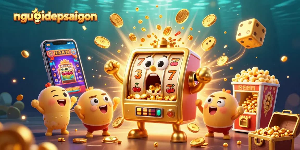 Experience thrilling jackpots at nguoidepsaigon with cheerful slot machines and a lively casino atmosphere.