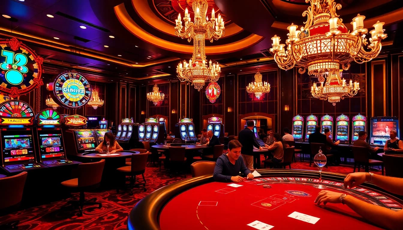 Play at the vibrant casino tables featuring chips and slots at https://bem88.com for a thrilling experience.