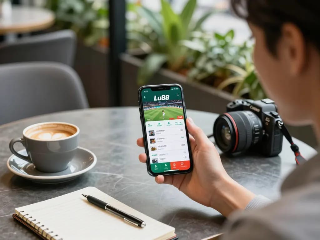 Place strategic bets on the Lu88 app while enjoying a coffee at a café.