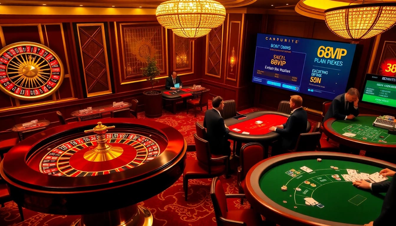 Experience the excitement of 68VIP with thrilling casino games and vibrant poker tables.