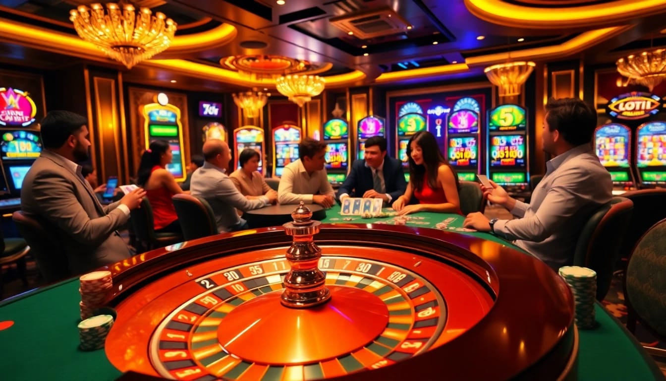 The thrilling action at a casino gaming table featuring games and betting opportunities from https://tg88pro.com/.