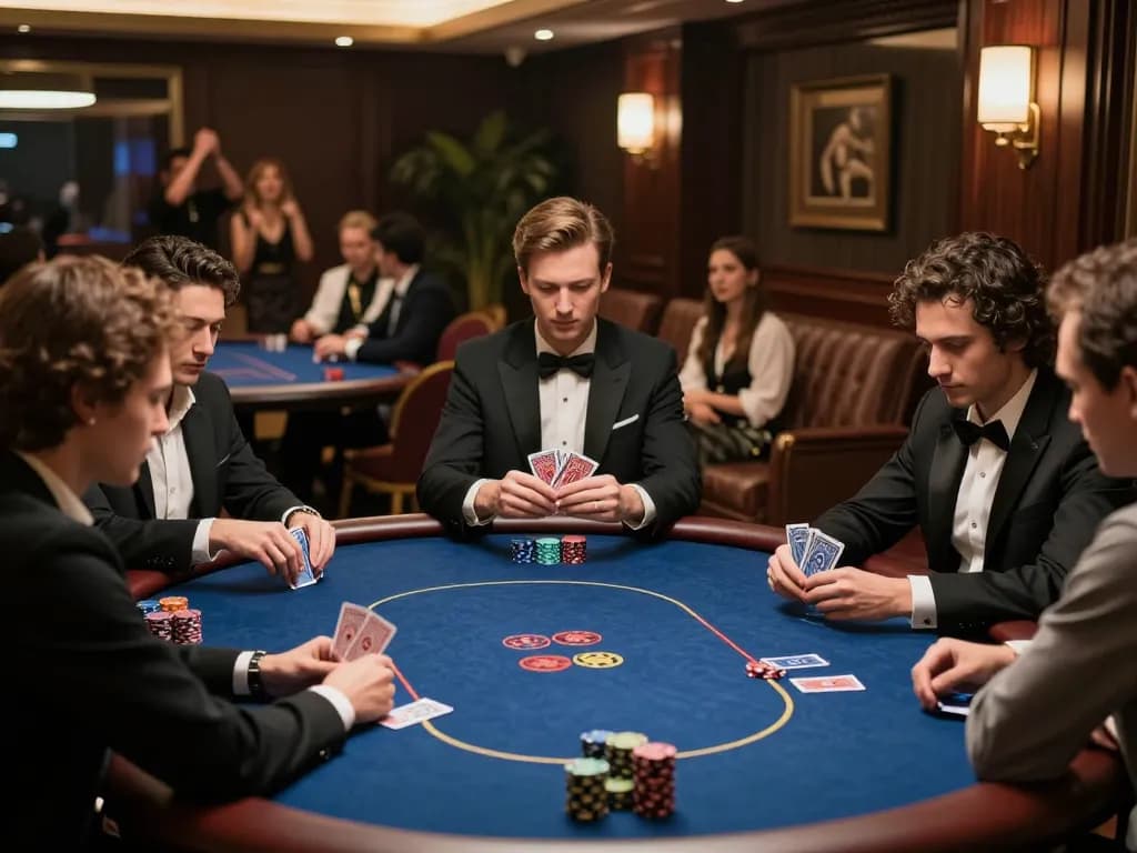 alc88 players showcase their skills during a competitive poker game in a luxurious setting
