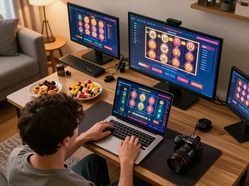 Experience the excitement at EU9 trusted online casino with vibrant gameplay showing live dealer sessions.