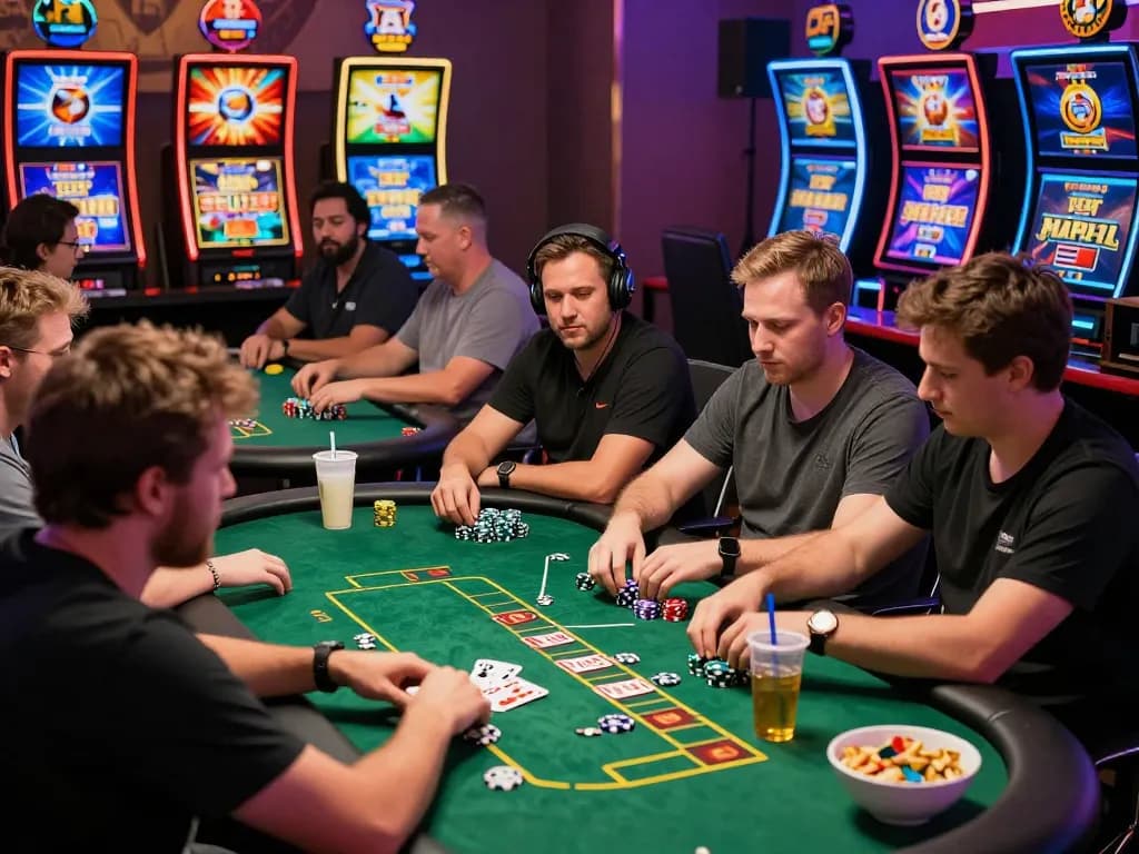 Exciting online gaming scene at 789club with players enjoying various casino games.