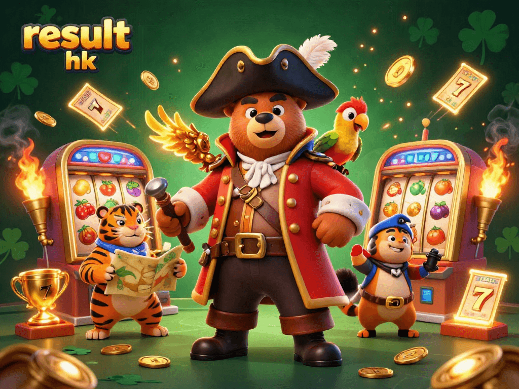Engage with result hk through exciting 3D slot game action featuring vibrant casino characters.