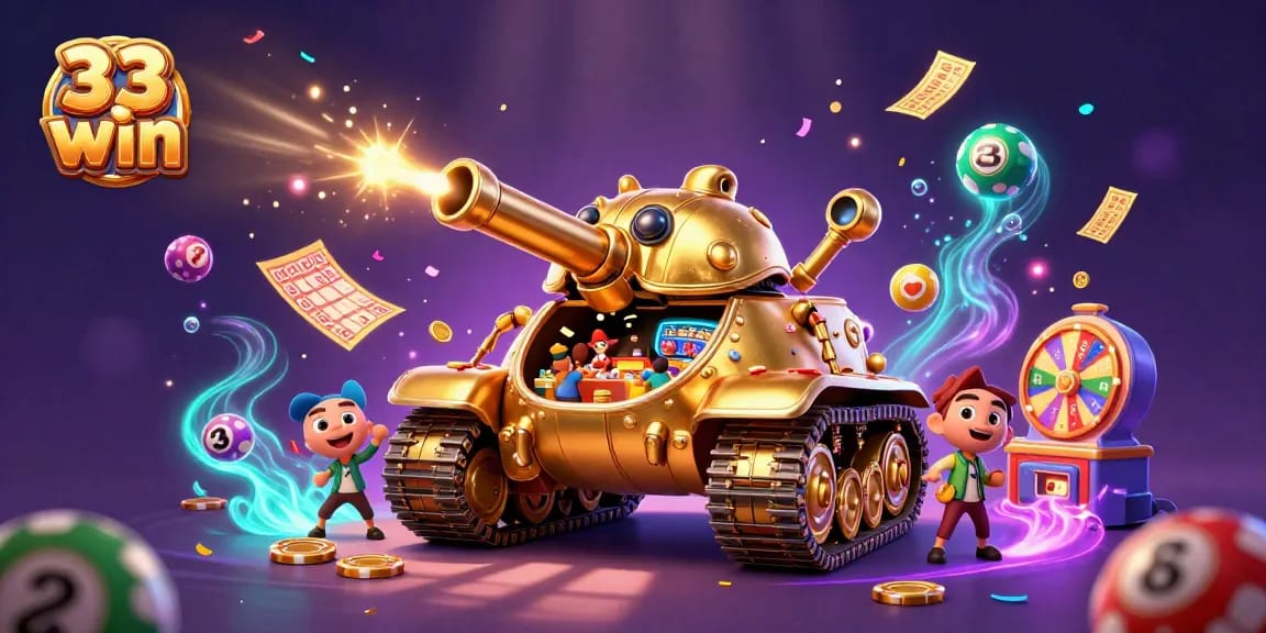 Engage in winning strategies at 33 win with a dynamic casino-themed 3D illustration.
