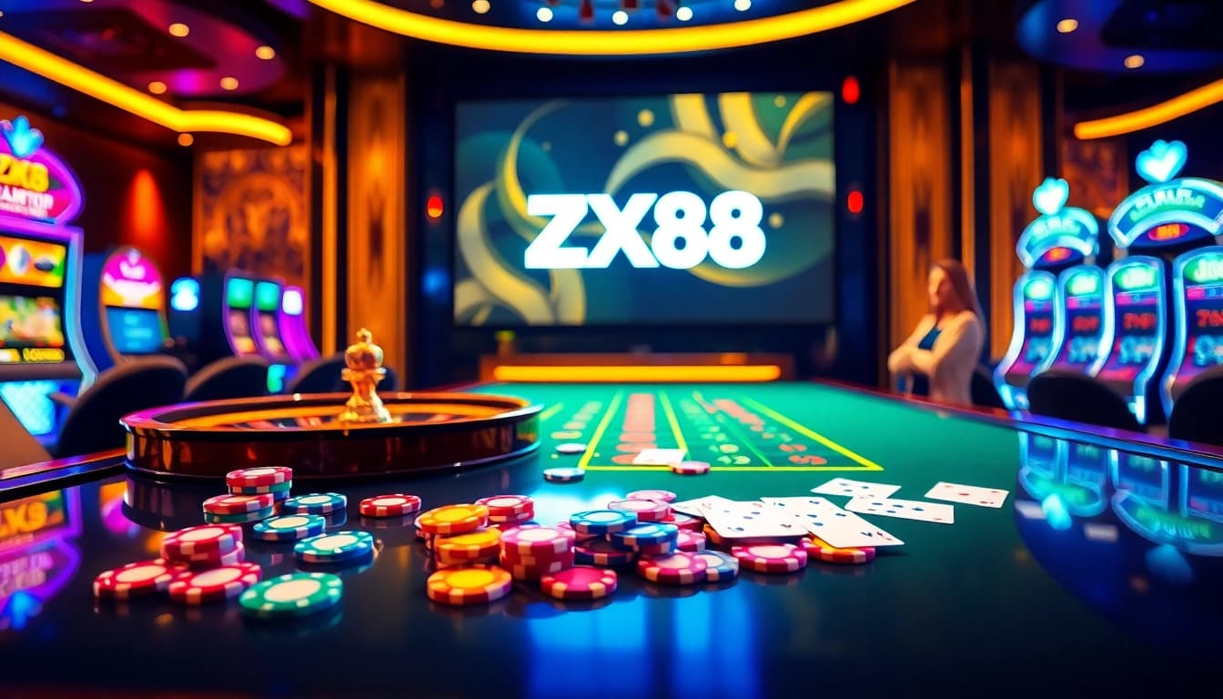 Experience the thrill of winning at ZX88 with vibrant poker tables and engaging games.