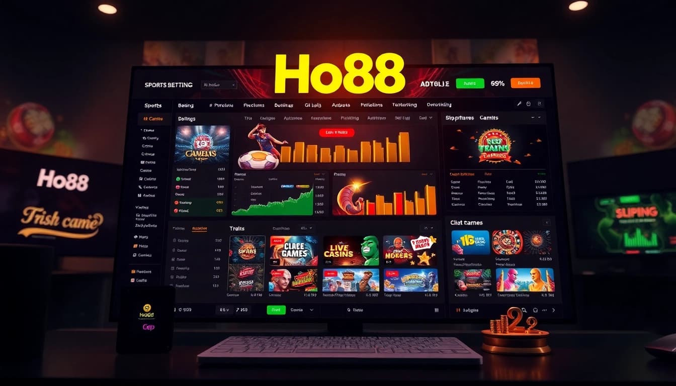 Engaging Ho88 online gambling platform showcasing vibrant games and promotions.