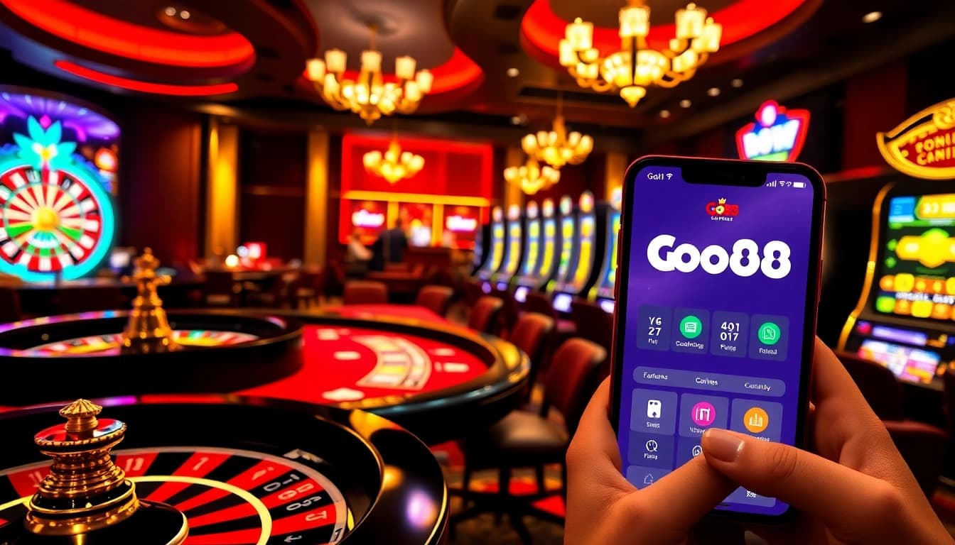 Experience thrill and excitement with tải go88, showcasing vibrant casino games and engaging online gaming interfaces.