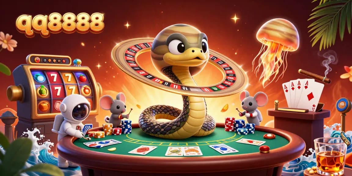 Experience thrilling jackpots at qq8888 with captivating slot reels and cosmic dealers.