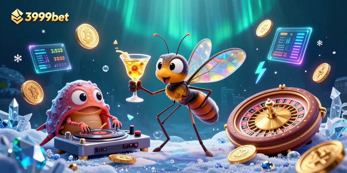 Engage in 3999bet's vibrant casino experience with unique characters and dynamic game elements.