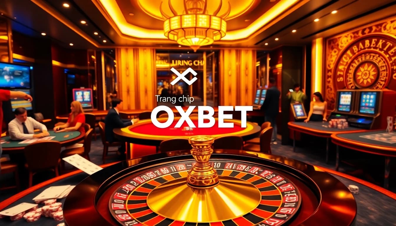 Experience the excitement of Trang chủ OXBET with vibrant casino games and engaging betting scenes.
