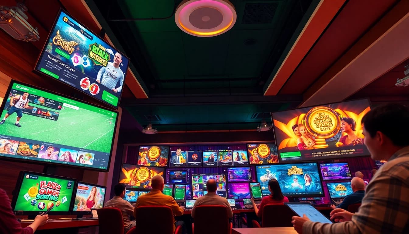 Engaging interface of 98win com showcasing diverse gambling options like casino games, sports betting, and live support.