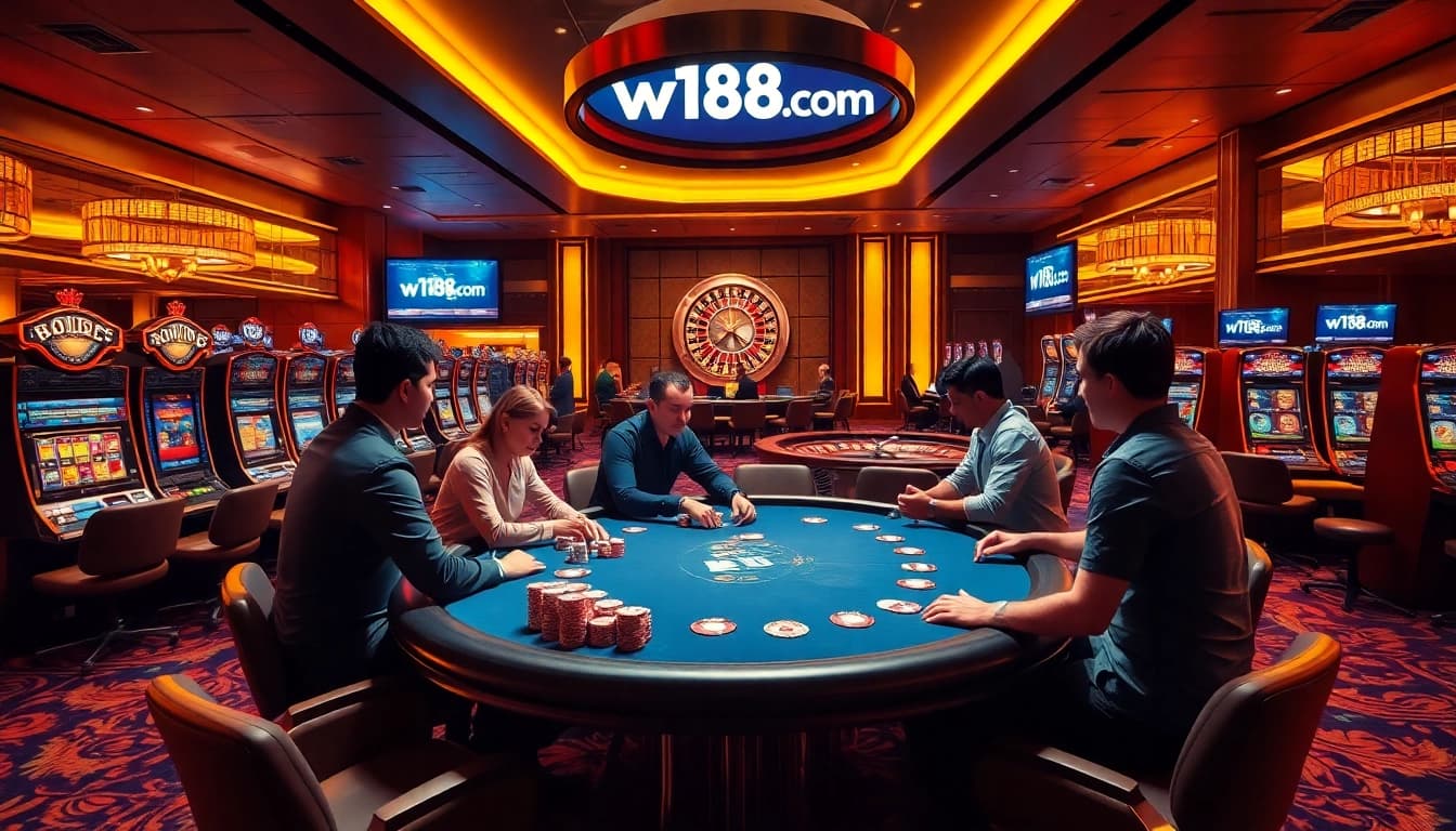 Experience the thrill of winning at w188.com with vibrant casino action and poker excitement.