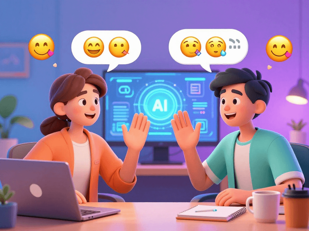 Engaging chat scene highlighting ai chat porn in a vibrant digital setting.