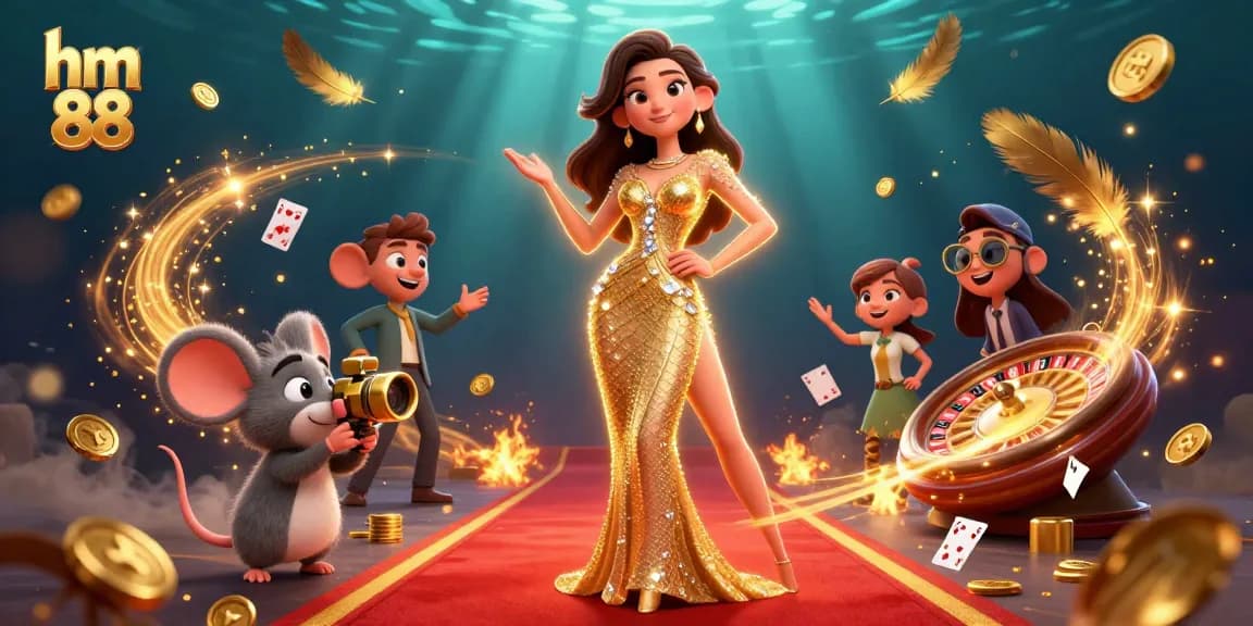 Place your bets and win big at hm 88 with dazzling casino elements and golden treasures.