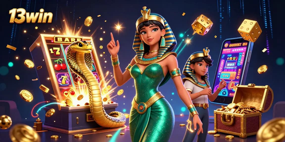 Engage with 13win's thrilling casino experience featuring enchanting characters and dynamic game elements.