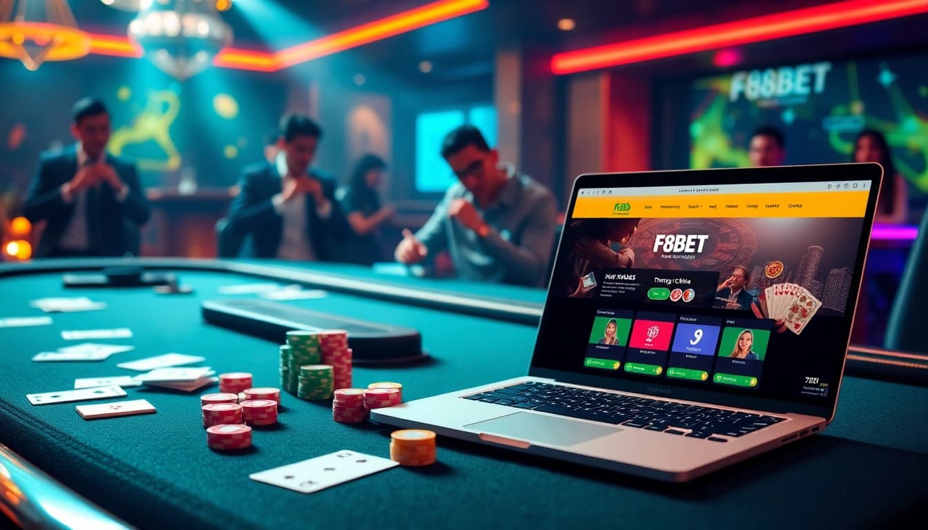 Experience the thrill of gambling on F8BET trang chủ with excitement and professionalism in a luxurious casino setting.