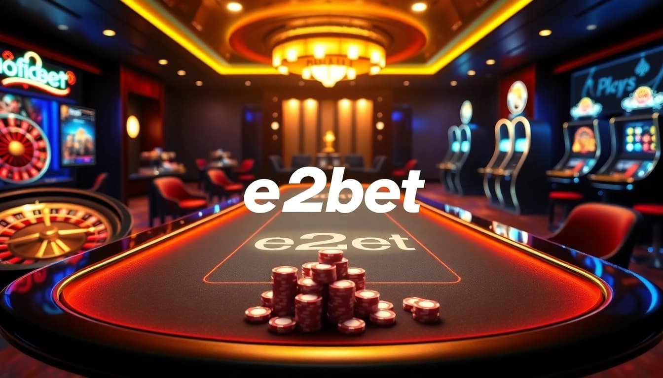 Engage in thrilling gaming experiences at e2bet online casino featuring a variety of games.