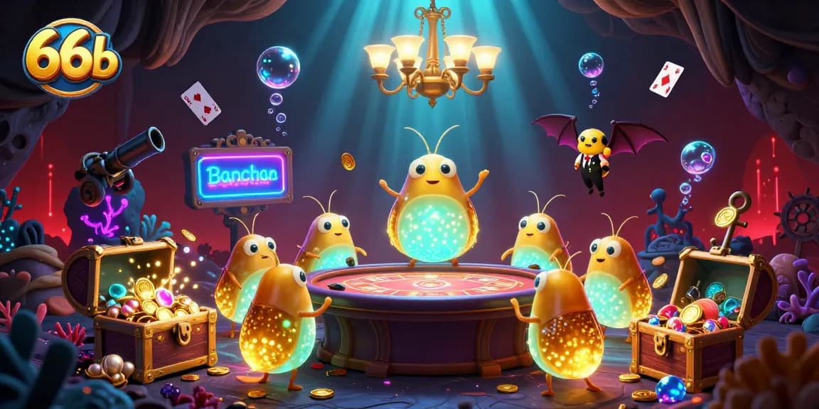 Illuminate your gaming with 66b glowworms at a vibrant cave casino, rich in treasures.