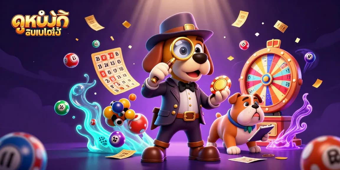 Engage in ดูหนังออนไลน์ with exciting golden poker chip clues and colorful gambling elements in a vibrant 3D scene.