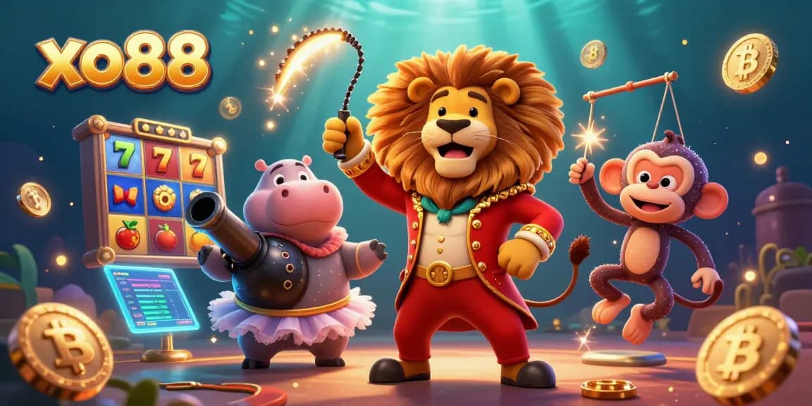 Experience thrilling gaming with xo88 featuring vibrant characters and slot game elements.