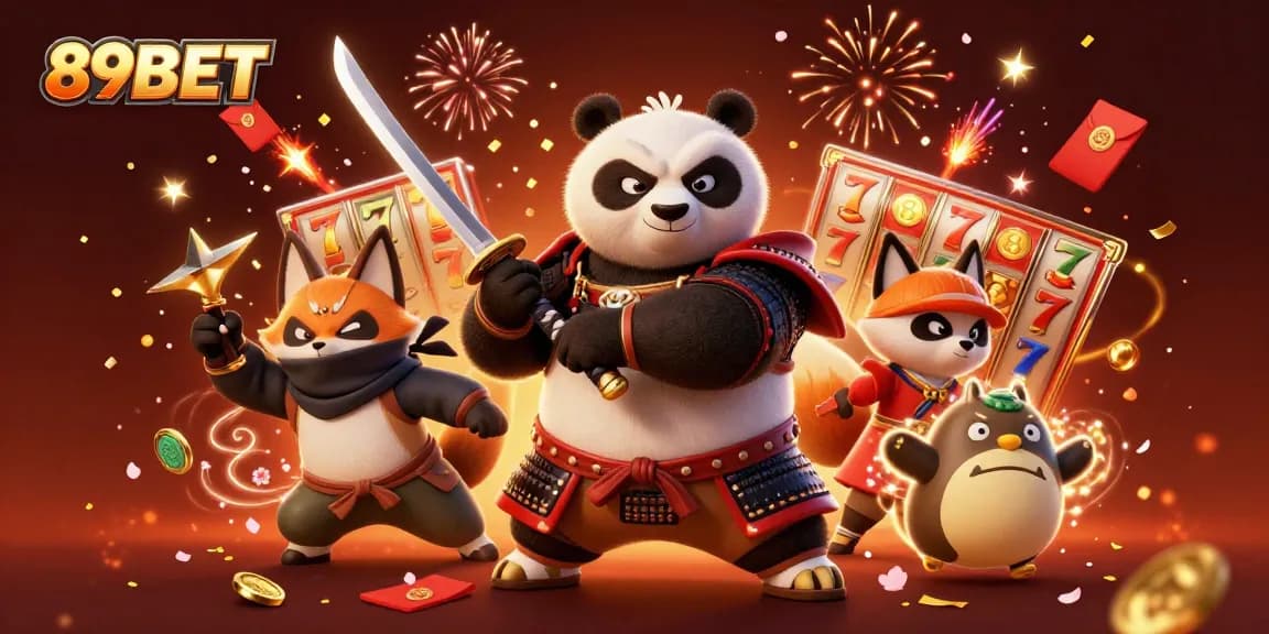 Engage in thrilling gameplay at 89BET with vibrant characters and dynamic casino elements.
