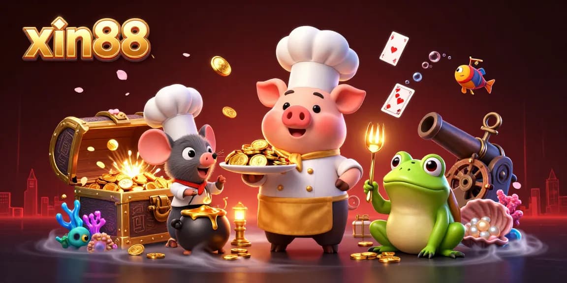 Experience thrilling gameplay at xin88 with vibrant treasures and dynamic casino characters in action.
