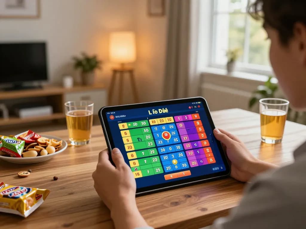 Lô Đề Online gameplay showing a player engaged during a home betting session