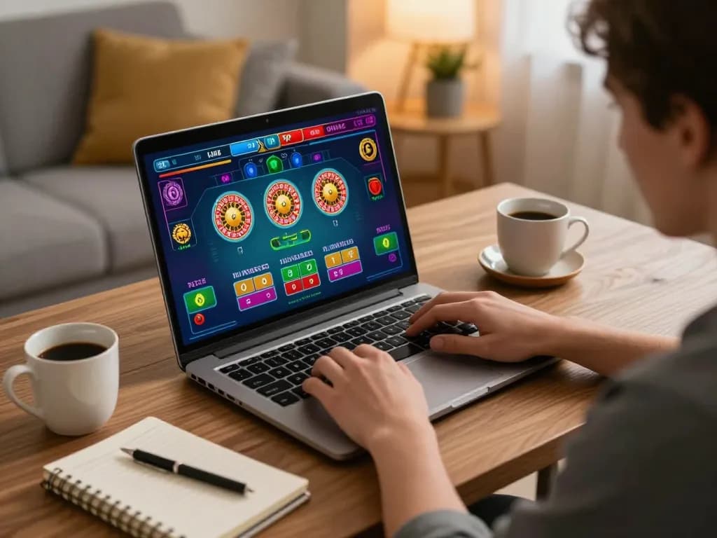 Engaging gameplay experience at Luckywin win with strategic online gaming in a cozy home setting.