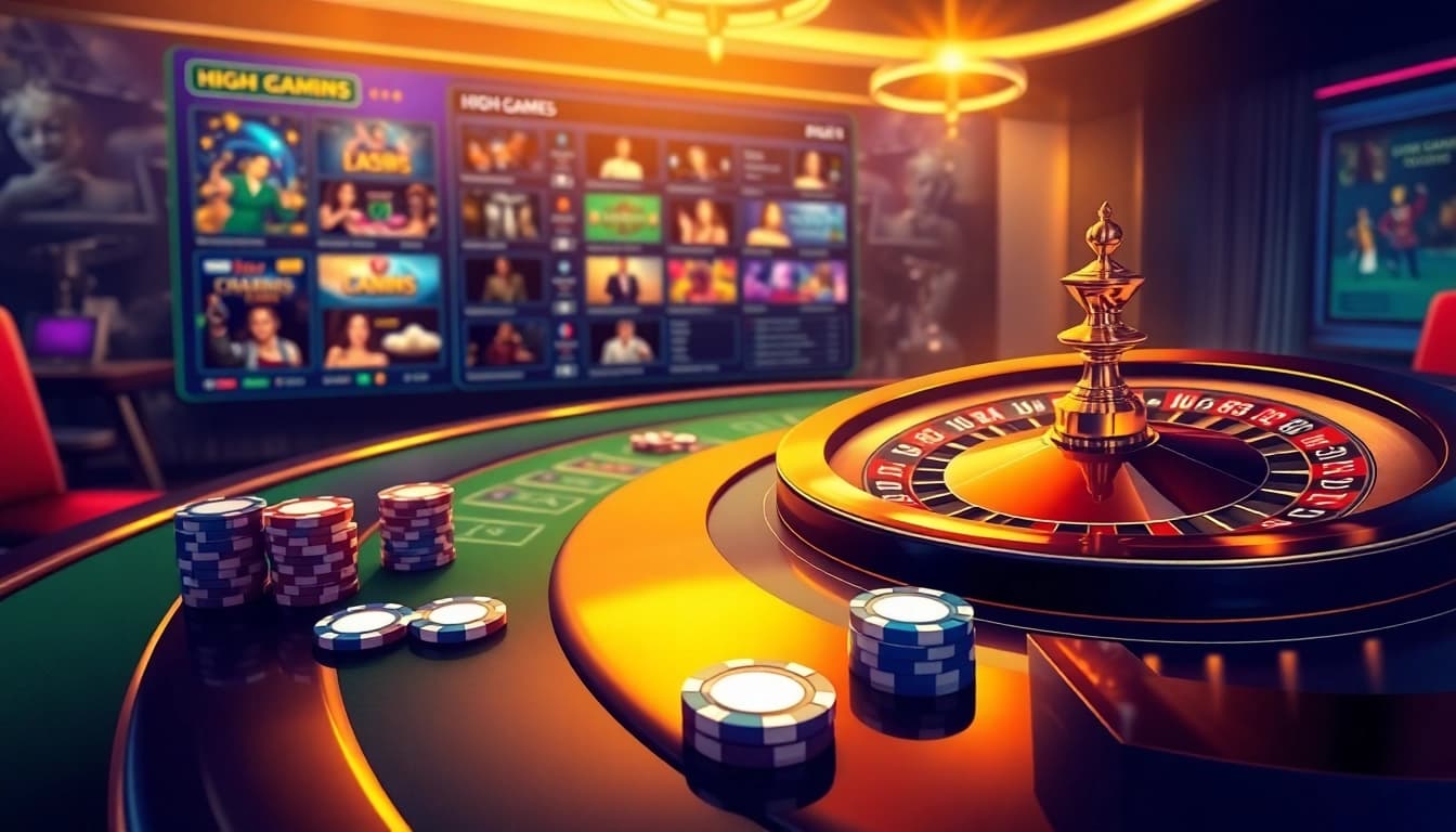 Exciting online gaming action at AF88 com featuring vibrant poker chips and a roulette wheel.