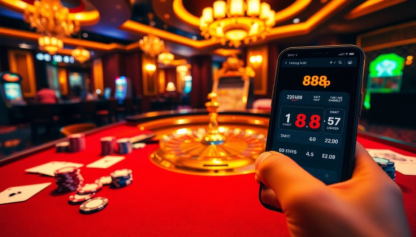 Experience the excitement of 888p đăng ký at a luxurious casino table filled with action.