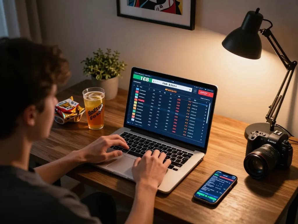 Engaging in online sports betting with f168, showing an active betting interface and excitement.
