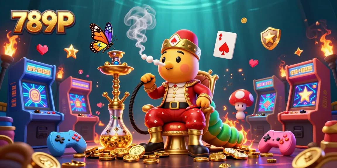 Engage with 789P's vibrant online casino adventures through a rich 3D illustration showcasing gaming elements.