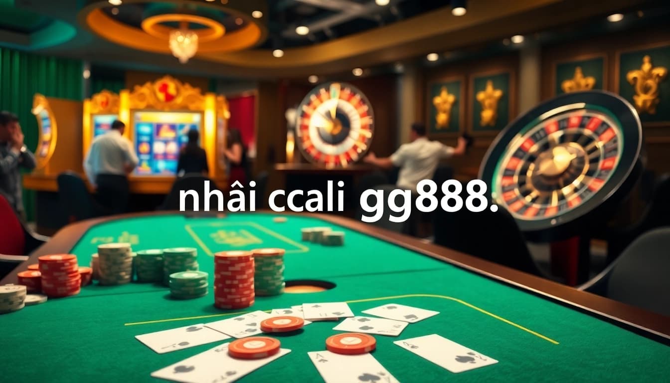 Experience the thrill of online gaming at nhà cái gg88 with vibrant casino tables and exciting slots.