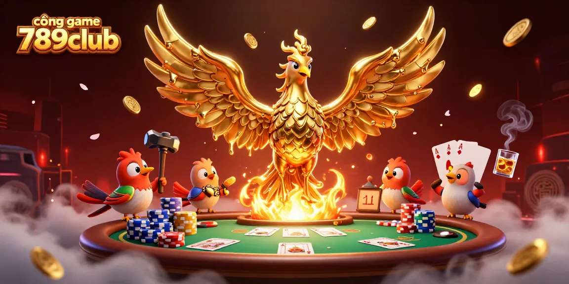 Experience the thrill at cổng game 789club with a dazzling 3D casino scene featuring dynamic characters and game elements.