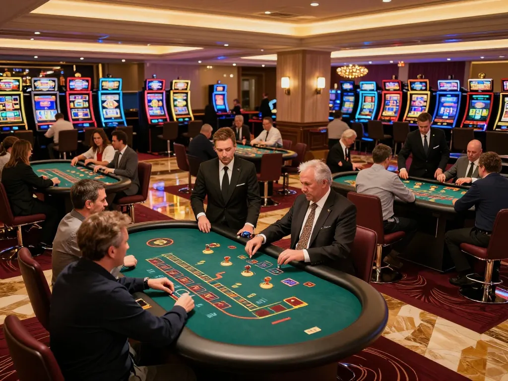 Players at blackjack tables strategizing their bets in a luxury casino setting with SC88 atmosphere.