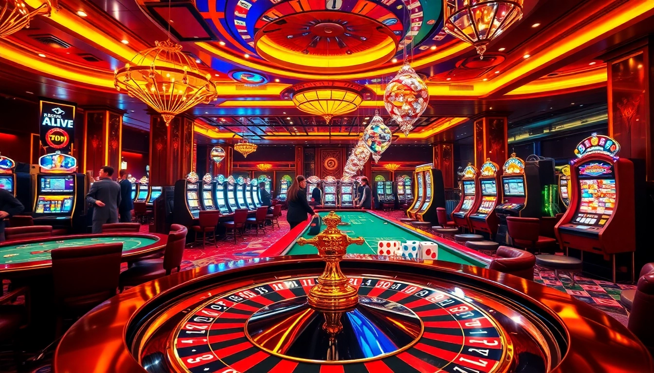 Experience the thrill of rr88 đăng nhập with vibrant casino elements like roulette and slot machines.