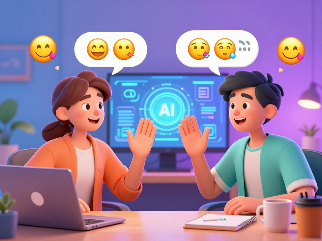 Engaging chat scene highlighting ai chat porn in a vibrant digital setting.