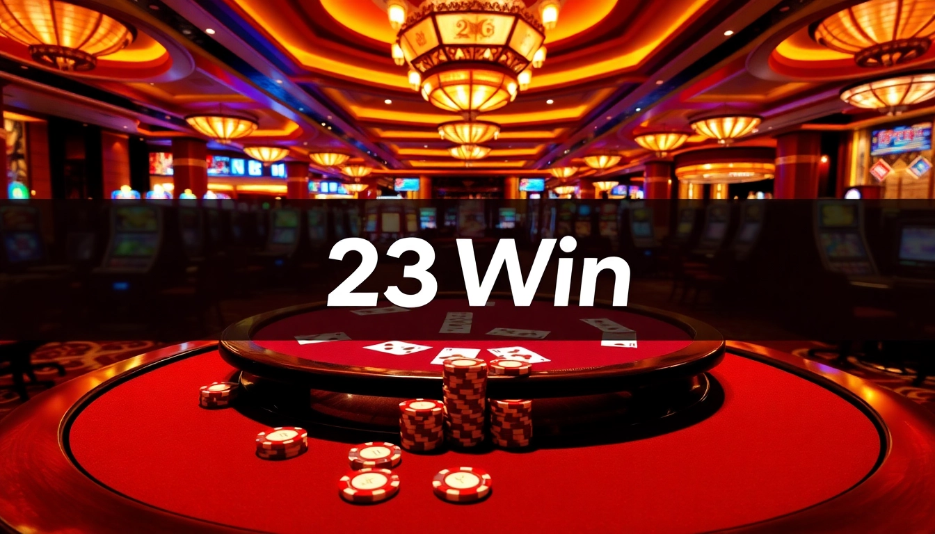 Experience high-stakes thrills at the 23Win casino with vibrant tables and exciting games.