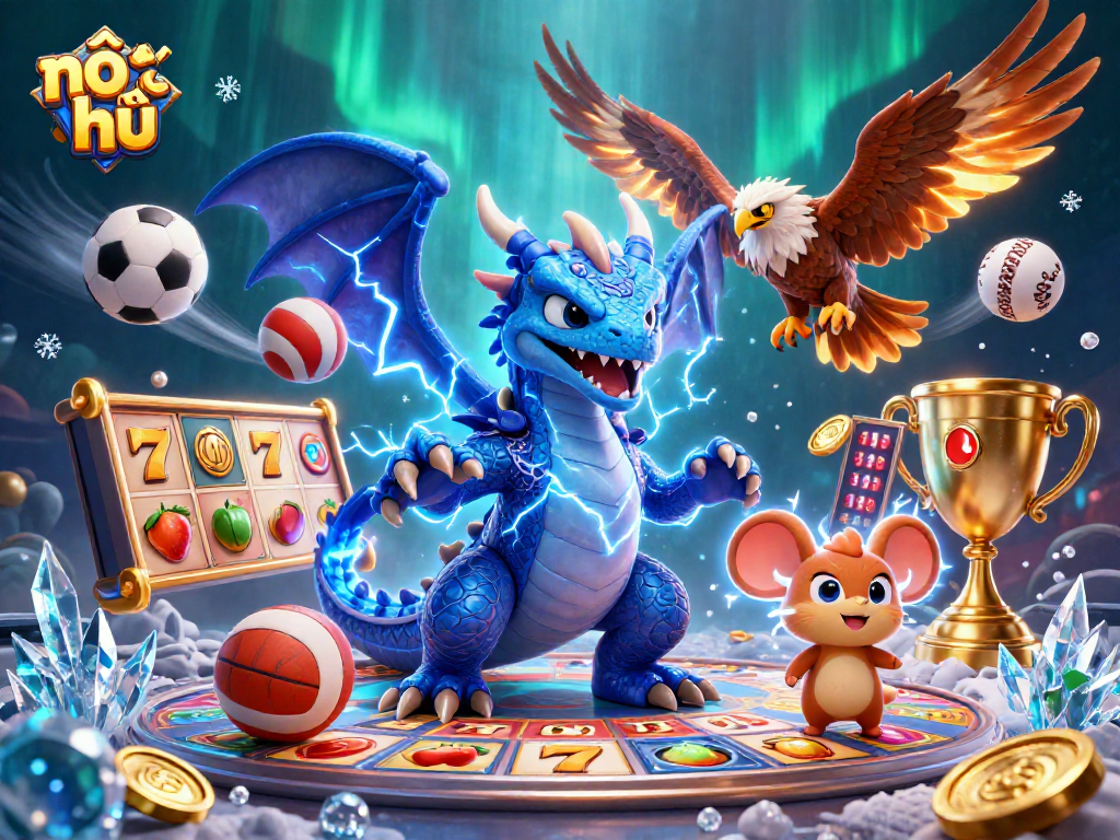Engage with exciting nổ hũ slots while experiencing dynamic gaming elements and colorful characters.