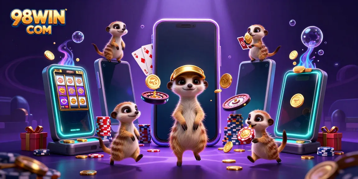 Engage in exhilarating games at 98WIN COM with meerkat casino operators managing a vibrant casino scene.