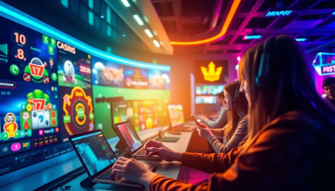 The dynamic online gaming experience at vin777.gb.net featuring diverse casino games and a vibrant interface.