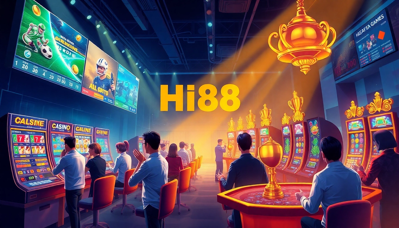 Experience the dynamic gaming atmosphere of stimmgewitter.org with players engaging in exciting betting activities at Hi88.
